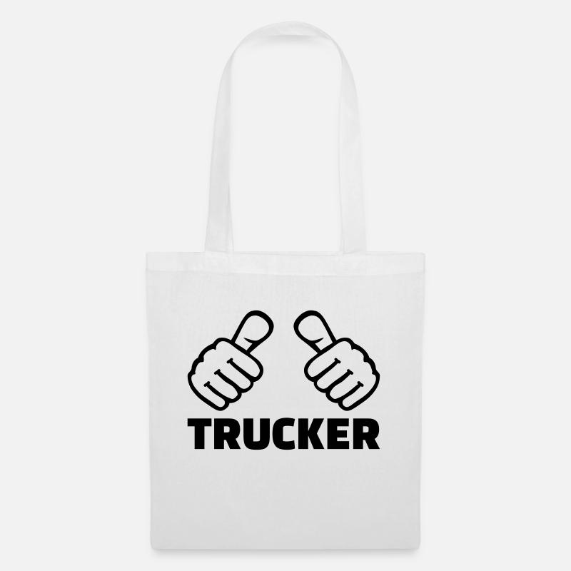 Trucker - Sac en tissu - blanc
