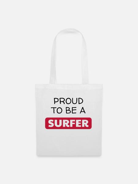 Surfen / Surfer / Surf / Surfing / Strand - Stoffbeutel - Weiß