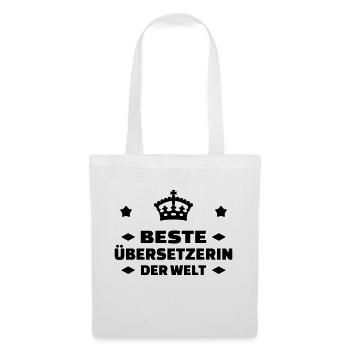 traducteur / traduction / traductrice / traduire - Sac en tissu - blanc - Devant