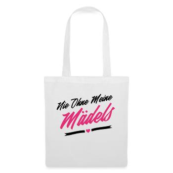nie ohne meine mädels - Stoffbeutel - Weiß - Vorne