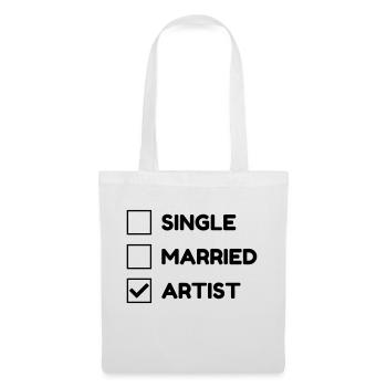 artiste / art / danse / musique - Sac en tissu - blanc - Devant