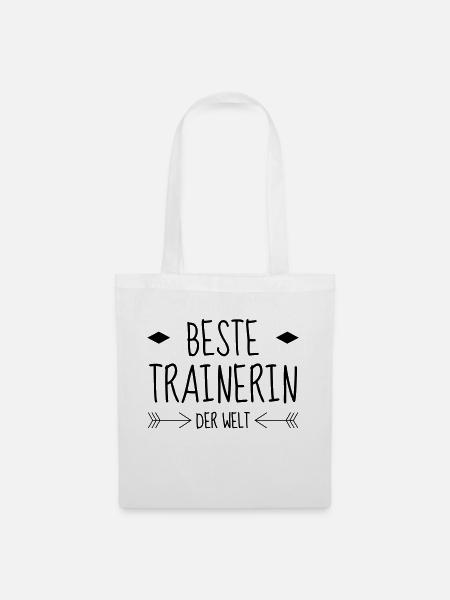Coach / Coaching / Trainer / Sport - Stoffbeutel - Weiß