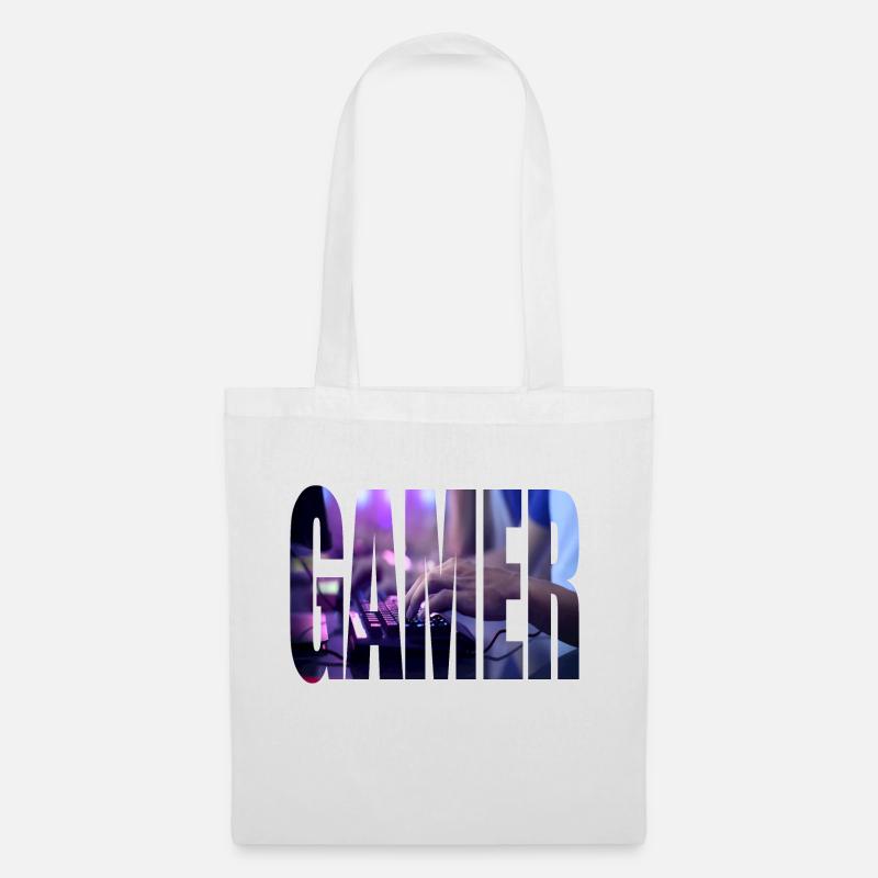 gamer - Stoffbeutel - Weiß