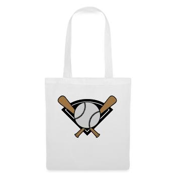 baseball_symbol_002 - Stoffbeutel - Weiß - Vorne