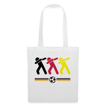 dabbing deutschland fussball - Stoffbeutel - Weiß - Vorne