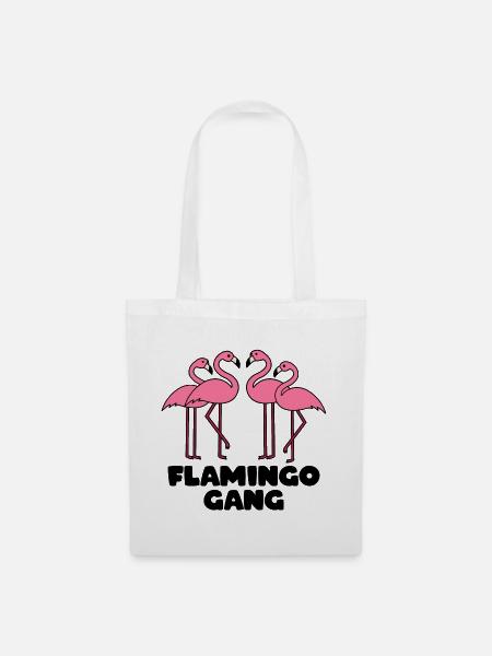FLAMINGO GANG - Stoffbeutel - Weiß