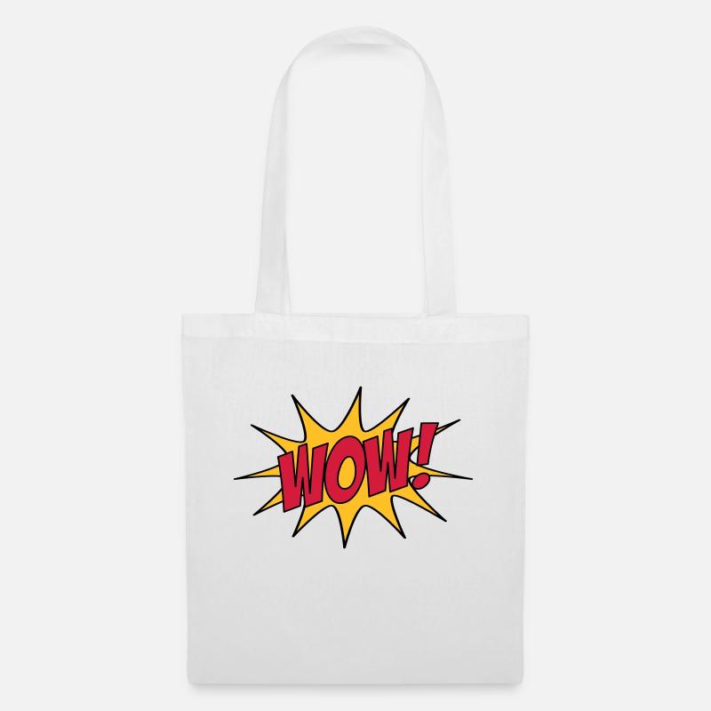 WOW! - Stoffbeutel - Weiß