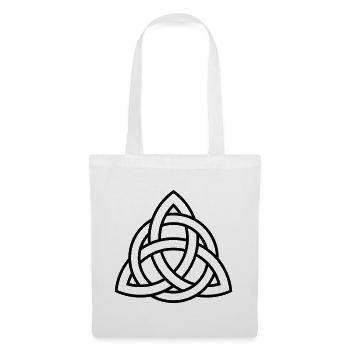 Triqueta celtique ou symbole triquetra BLANC - Sac en tissu - blanc - Devant