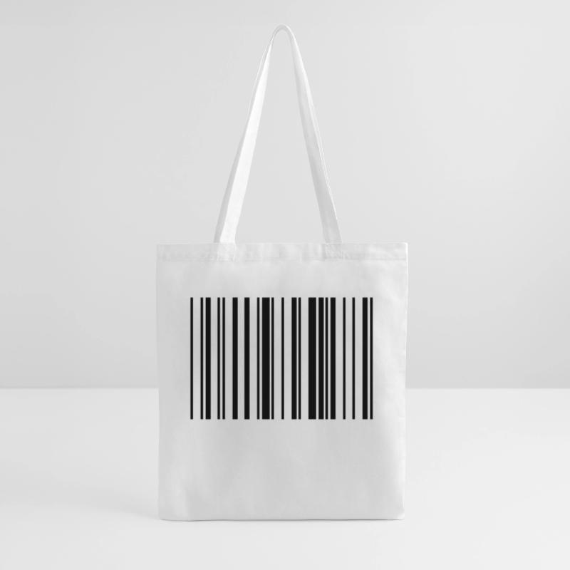 Barcode Code Streifen Gestreift Stoffbeutel