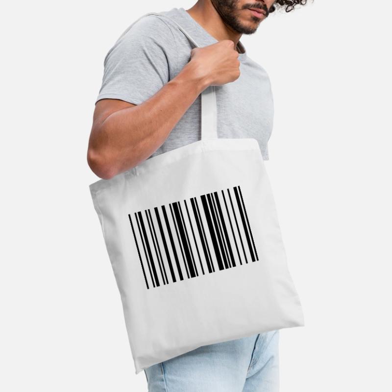Barcode Code Streifen Gestreift Stoffbeutel