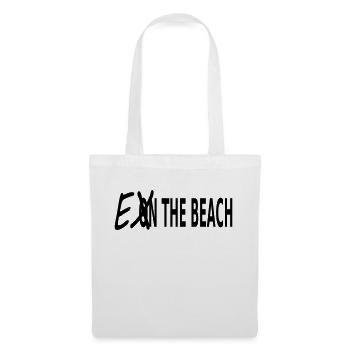EX SUR LA PLAGE - Sac en tissu - blanc - Devant