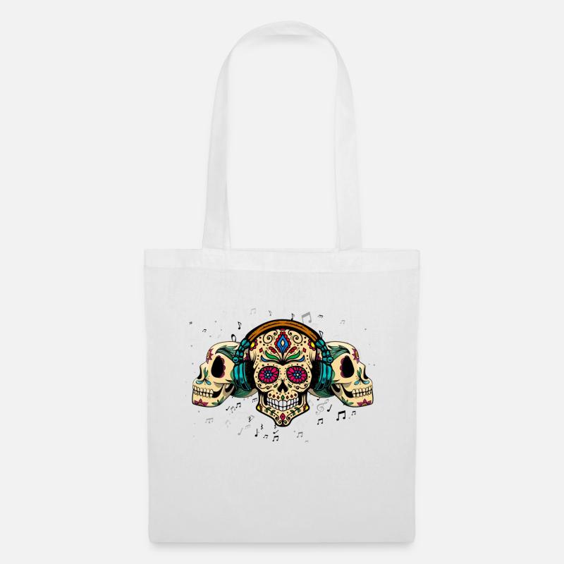 skulls calavera - Stoffbeutel - Weiß