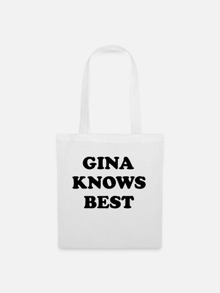 Gina Knows Beste - Stoffbeutel - Weiß