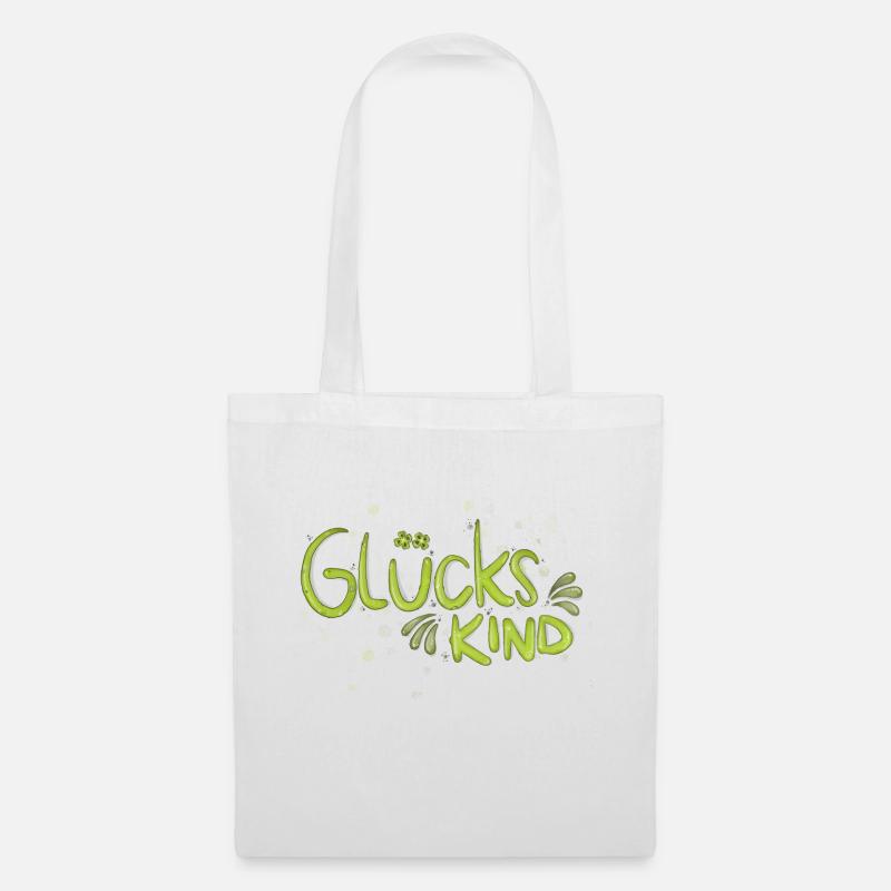 Glückskind - Stoffbeutel - Weiß