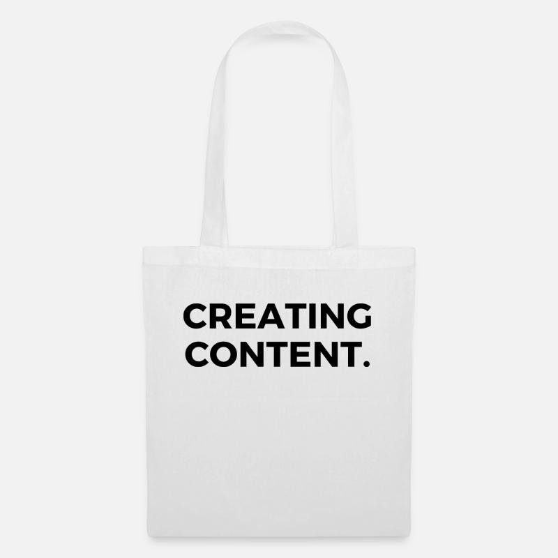 Creating Content. - Stoffbeutel - Weiß