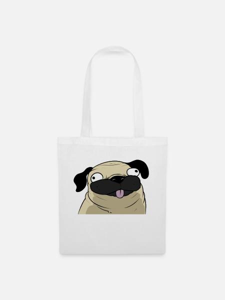 Pug - Stoffbeutel - Weiß