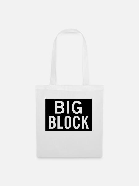 Big Block - Stoffbeutel - Weiß