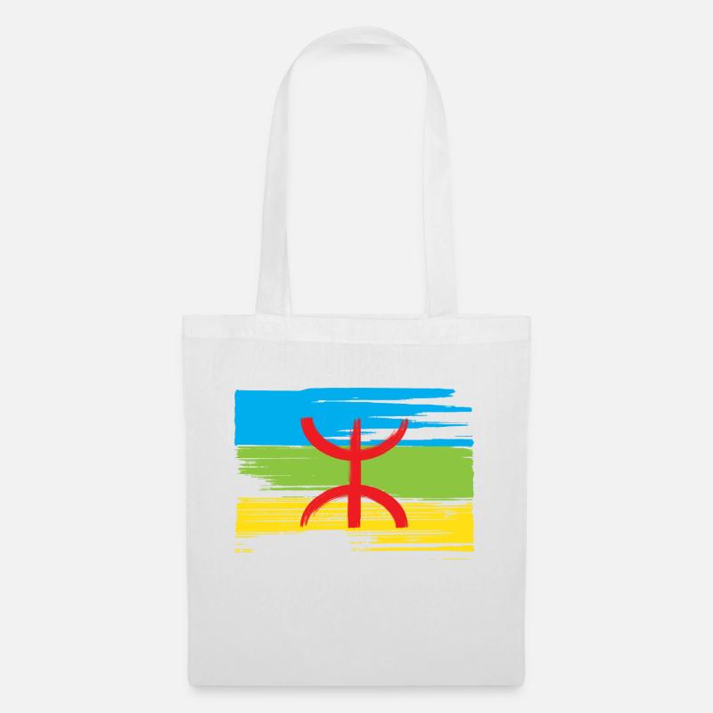 Amazigh Flagge (Amazigh inside) - Stoffbeutel - Weiß