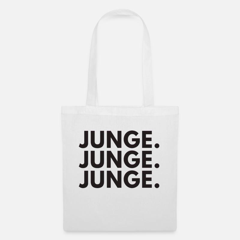 Junge Junge Junge lustiges Statement Kranplätze - Stoffbeutel - Weiß