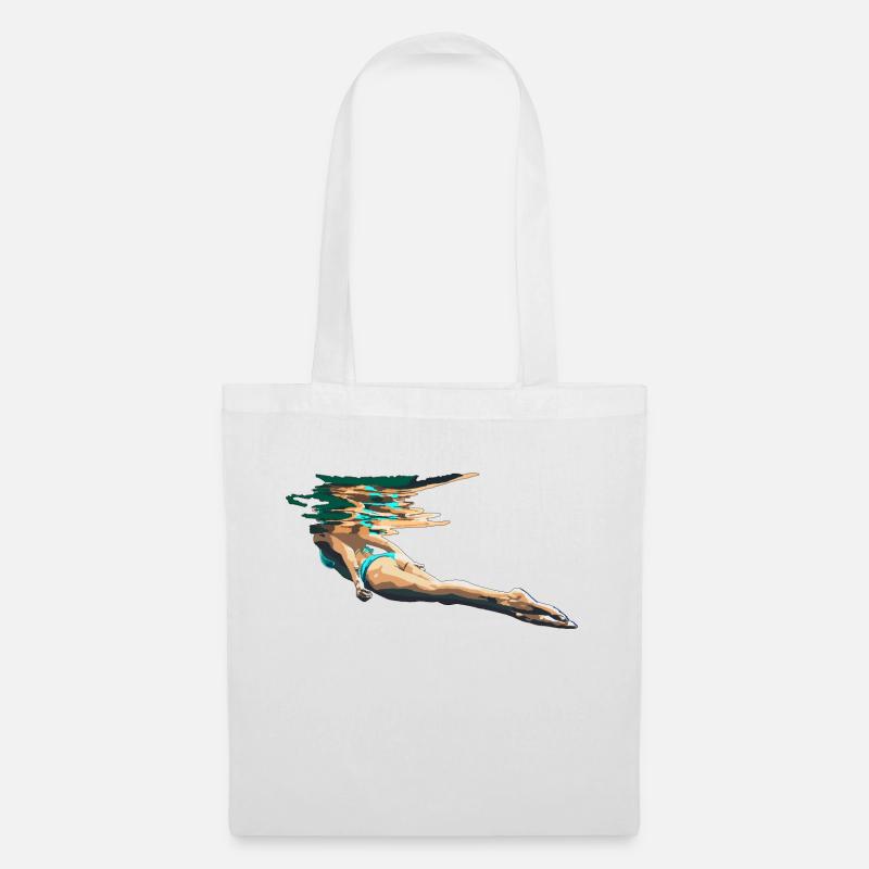 Swimmer - Tote Bag - white