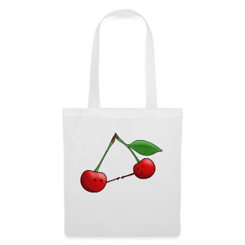 Cerises douces - Sac en tissu - blanc - Devant