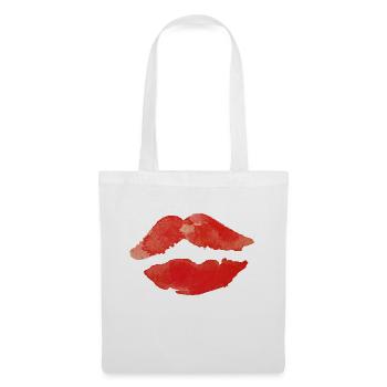 Mouth Lips Red Kiss Gift Idea - Tote Bag - white - Front