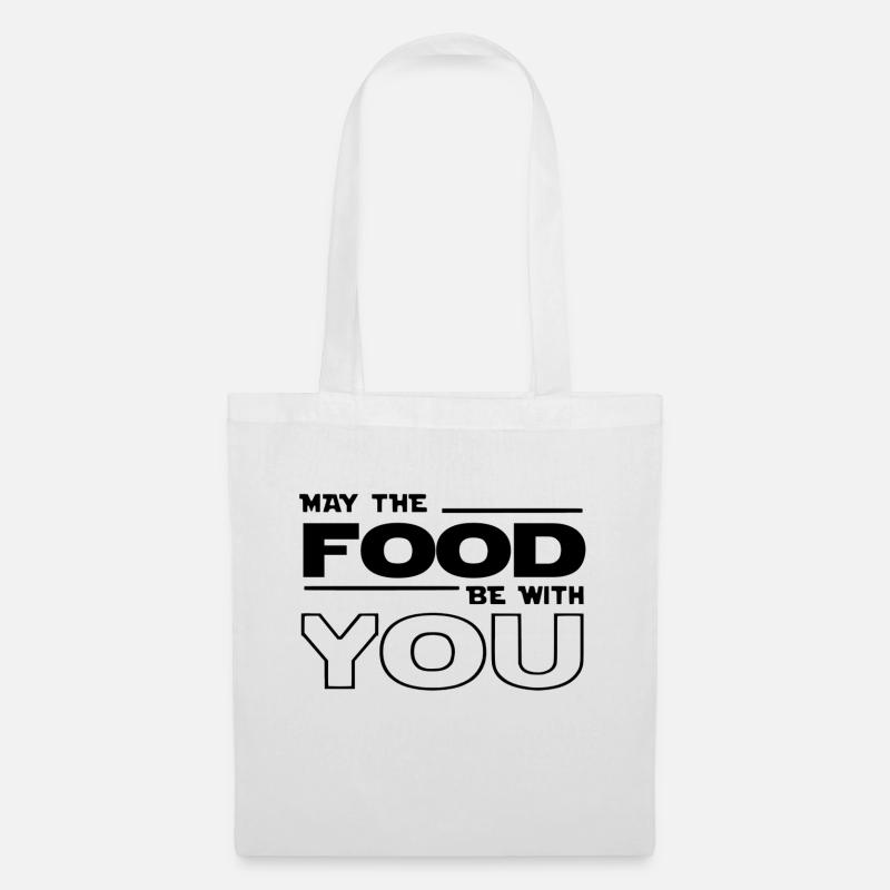 Möge das Essen mit dir sein - Stoffbeutel - Weiß