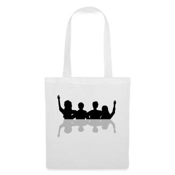 Miroirs d’amis ensemble - Sac en tissu - blanc - Devant