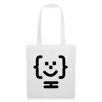 Logo du code du programmeur principal - Sac en tissu - blanc - Devant