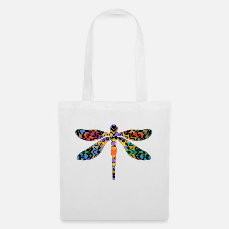 Libellule - Sac en tissu - blanc