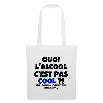 alcool, alcool humour, buveur de compétition - Sac en tissu - blanc - Devant