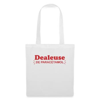 Dealeuse de paracétamol - Cadeau infirmière - Sac en tissu - blanc - Devant