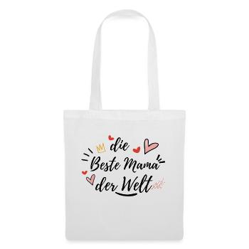 die beste mama - Stoffbeutel - Weiß - Vorne