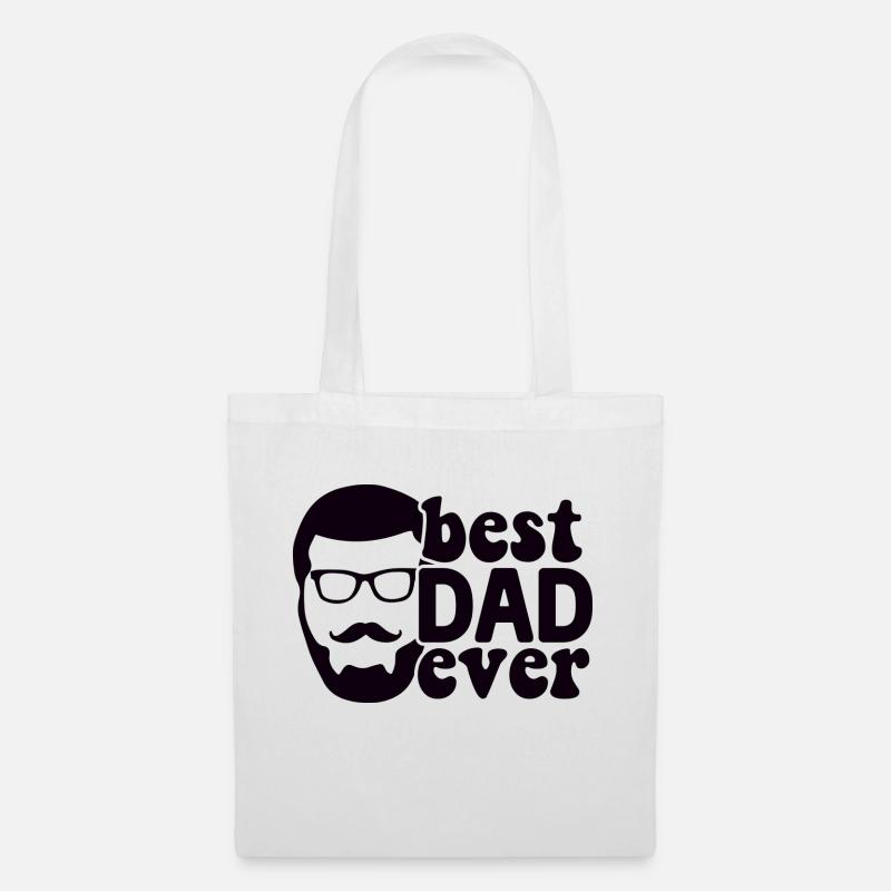 best dad ever - Stoffbeutel - Weiß