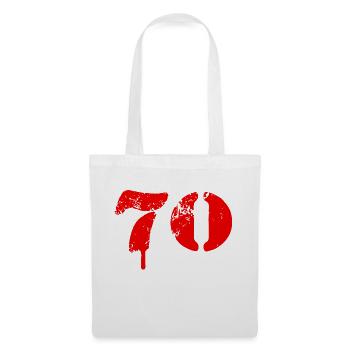 Symbole de 70 chiffres - Sac en tissu - blanc - Devant