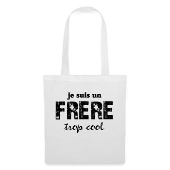je suis un frère trop cool - Sac en tissu - blanc - Devant