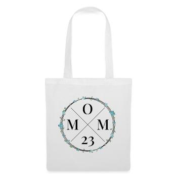 Mom 23 Flower Wreath Flowers Baby Expectant Mom 2023 - Tote Bag - white - Front