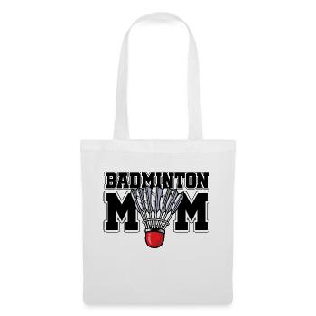 Badminton Mom Badminton Player Shuttlecock Sports - Stoffbeutel - Weiß - Vorne