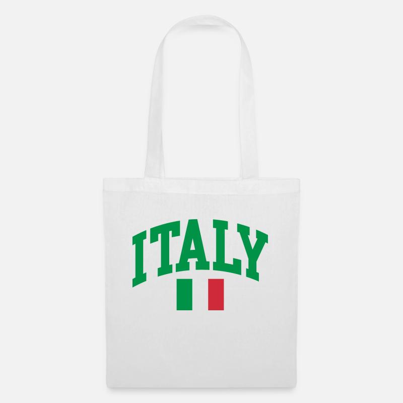 Italien Flagge - Stoffbeutel - Weiß