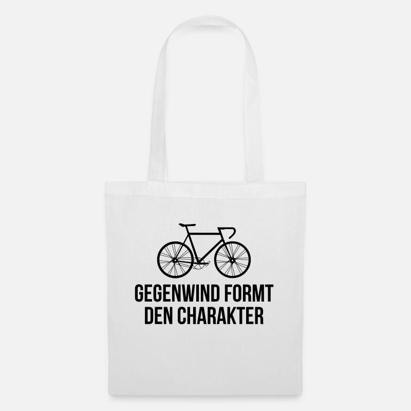 Gegenwind formt den Charakter - Stoffbeutel - Weiß