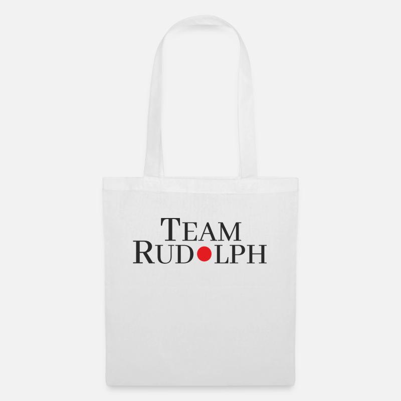 Team Rudolph mit der roten Nase - Stoffbeutel - Weiß