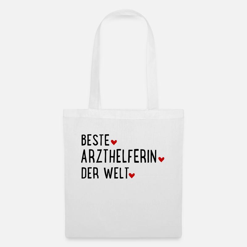 Arzthelferin - Stoffbeutel - Weiß