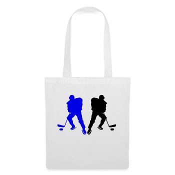 Joueurs de hockey - Sac en tissu - blanc - Devant
