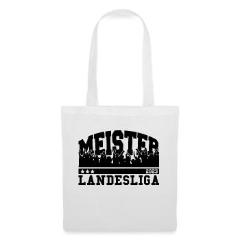 Aufsteiger 2023 Landesliga Aufstieg Fußball - Stoffbeutel - Weiß - Vorne
