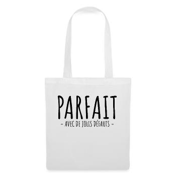 Parfait Avec De Jolis Défauts - Sac en tissu - blanc - Devant