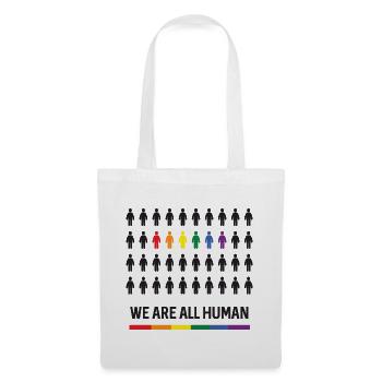 Pride Month LGBTQ - We Are All Human - Tote Bag - white - Front