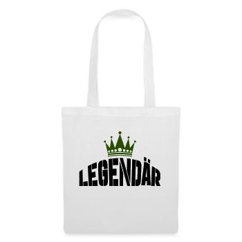 legendär - Stoffbeutel - Weiß - Vorne