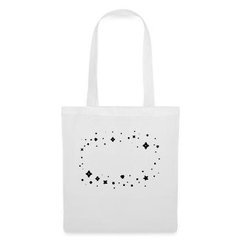Cadre nuage scintillant - Sac en tissu - blanc - Devant