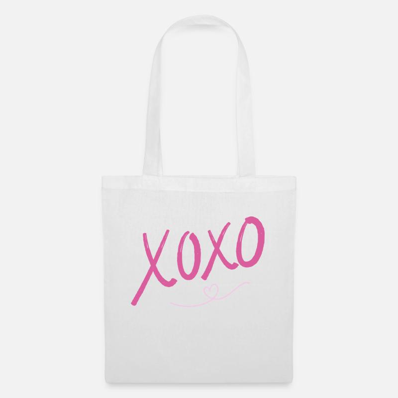 Blossom Coquette Aesthetic - XOXO - Stoffbeutel - Weiß