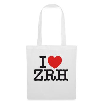 I LOVE ZURICH - Stoffbeutel - Weiß - Vorne